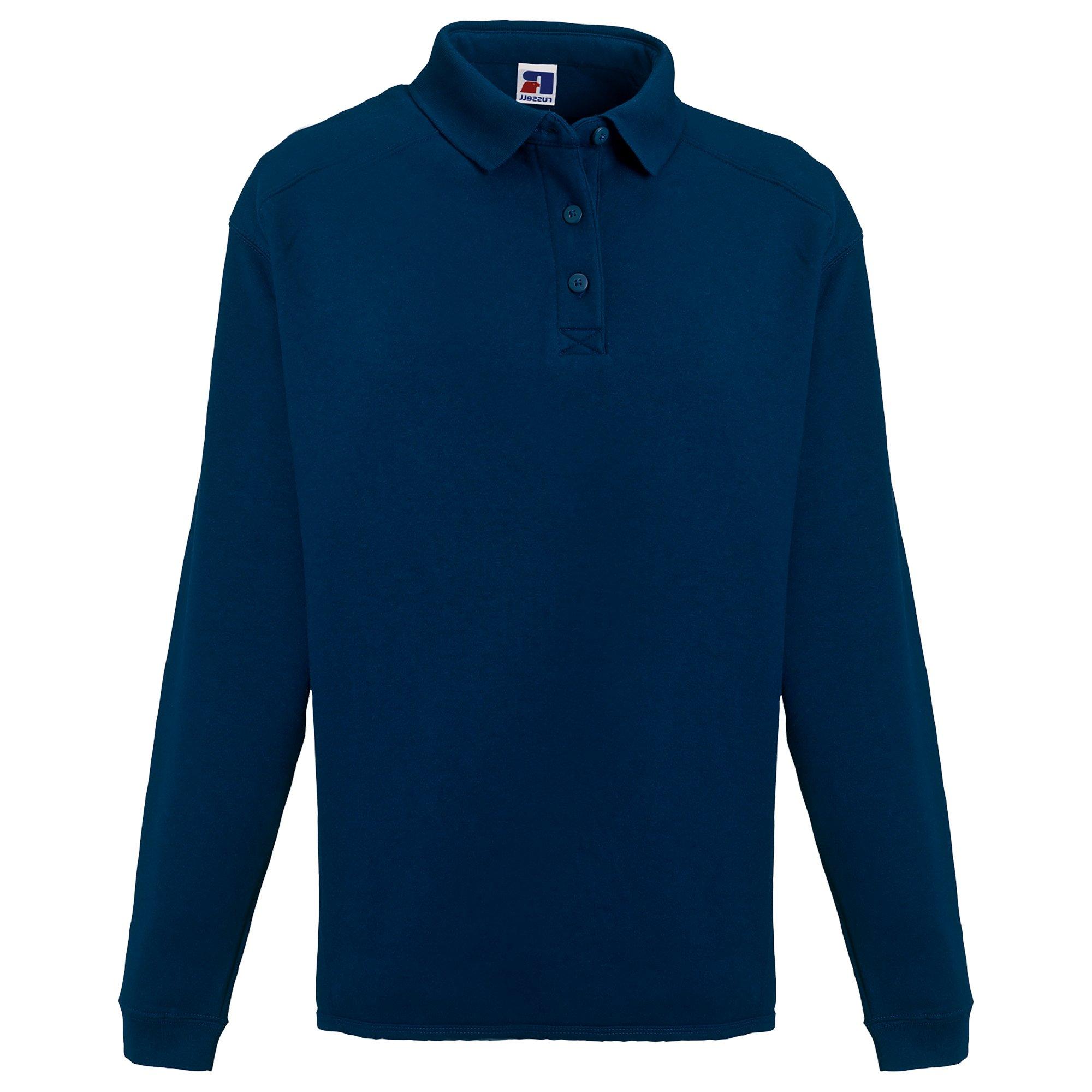 Image of Europe Sweatshirt Mit Knopfleiste Und Kragen Herren Marine L