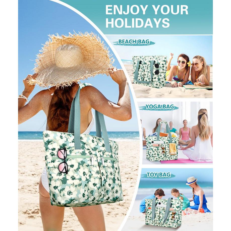 Only-bags.store grosse Strandtasche mit Reissverschluss  