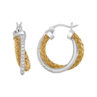 Charles Garnier  Orecchini in argento bicolore 