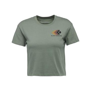 t-shirt black diaond faded crop