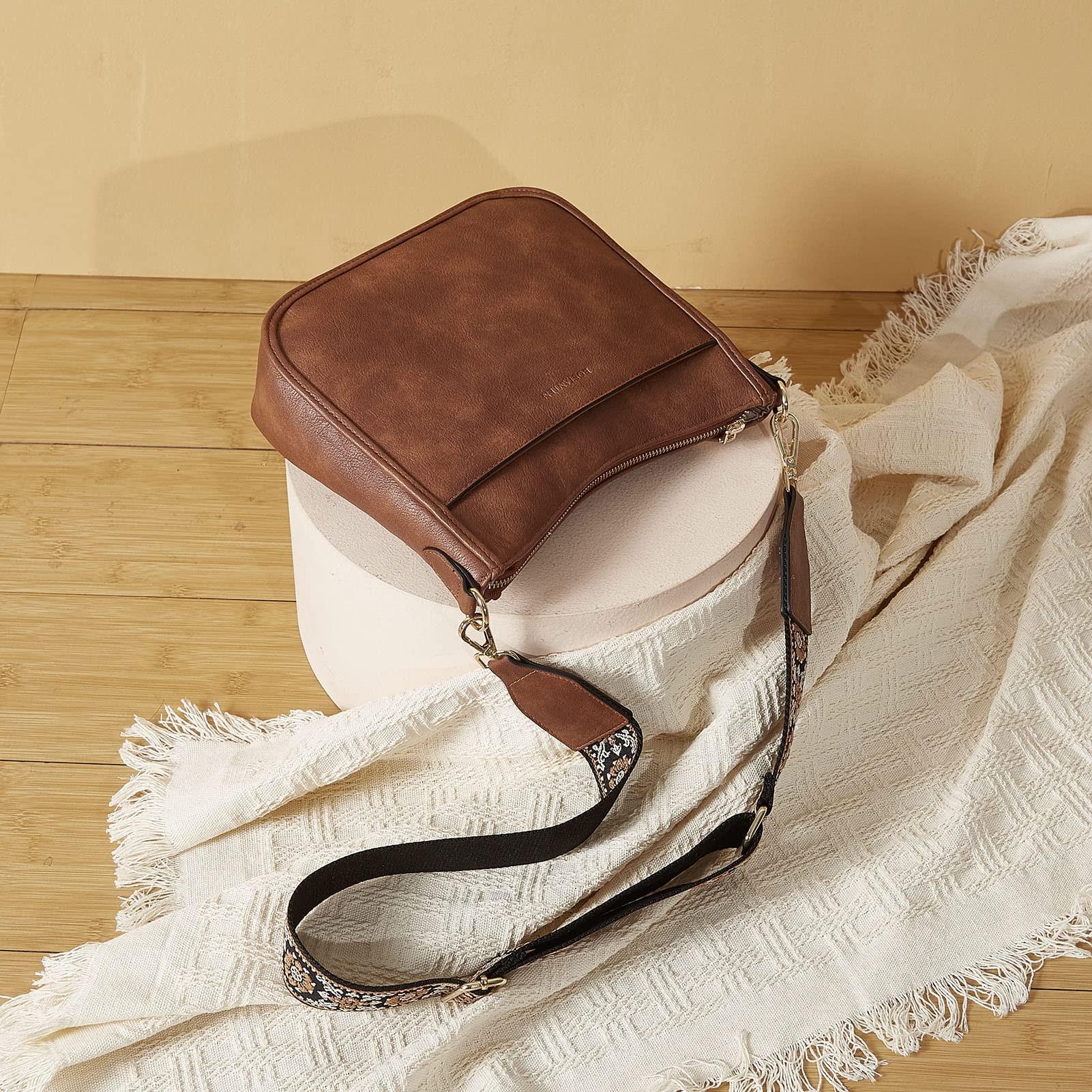 Only-bags.store Kleine Umhängetasche Verstellbarer Farbiger Riemen Kunstleder  