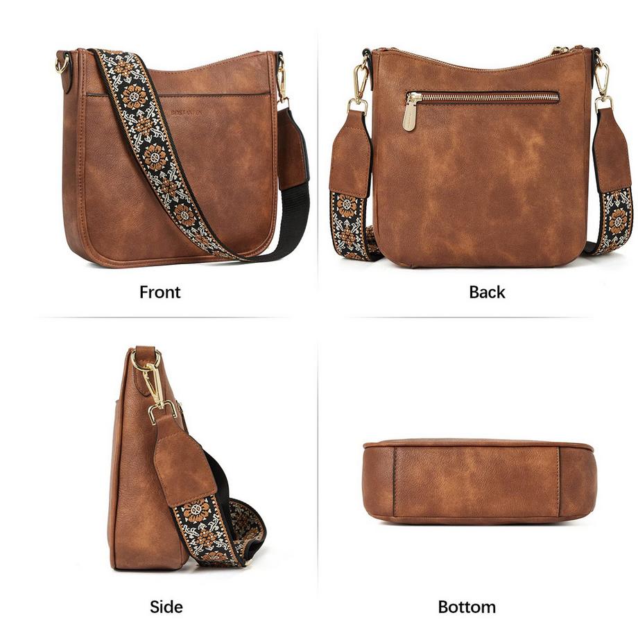 Only-bags.store Kleine Umhängetasche Verstellbarer Farbiger Riemen Kunstleder  