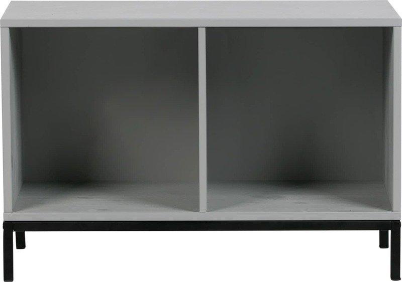 mutoni Schrank Case Two Open mit Gestell betongrau  