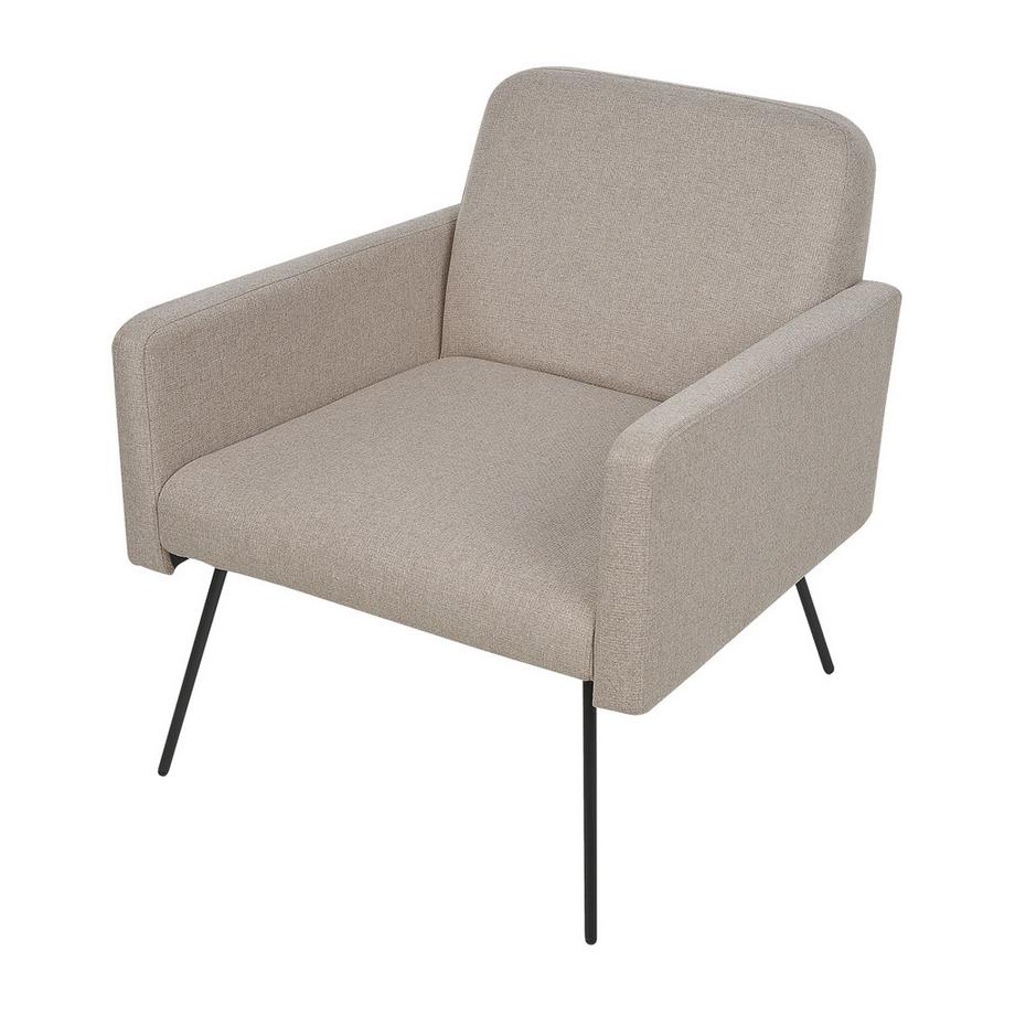 Beliani Fauteuil en Tissu Rétro NARKEN  
