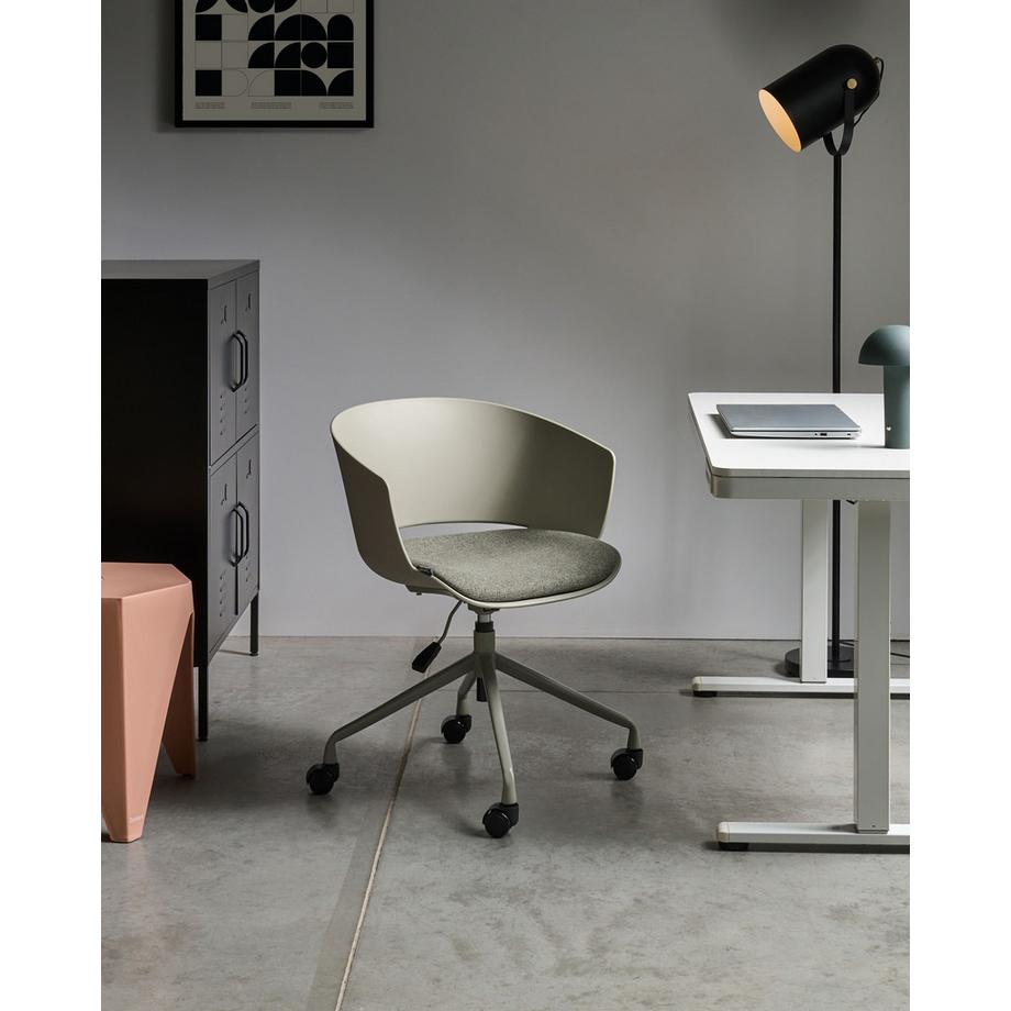 Beliani Sedia da ufficio en Tessuto Moderno GLEEFUL  