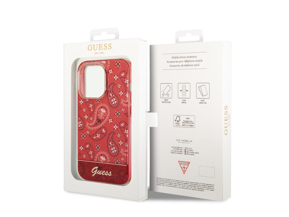 GUESS  Hülle Apple iPhone 14 Pro TPU Bandana 