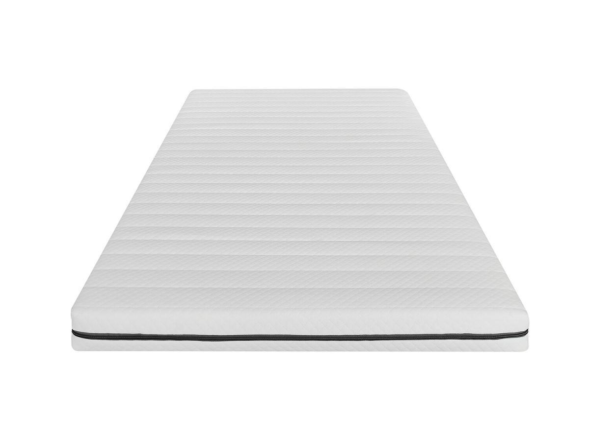 Vente-unique Ensemble 90 x 190 cm cadre à lattes + matelas mousse déhoussable ép.10cm - NASUS de DREAMEA  