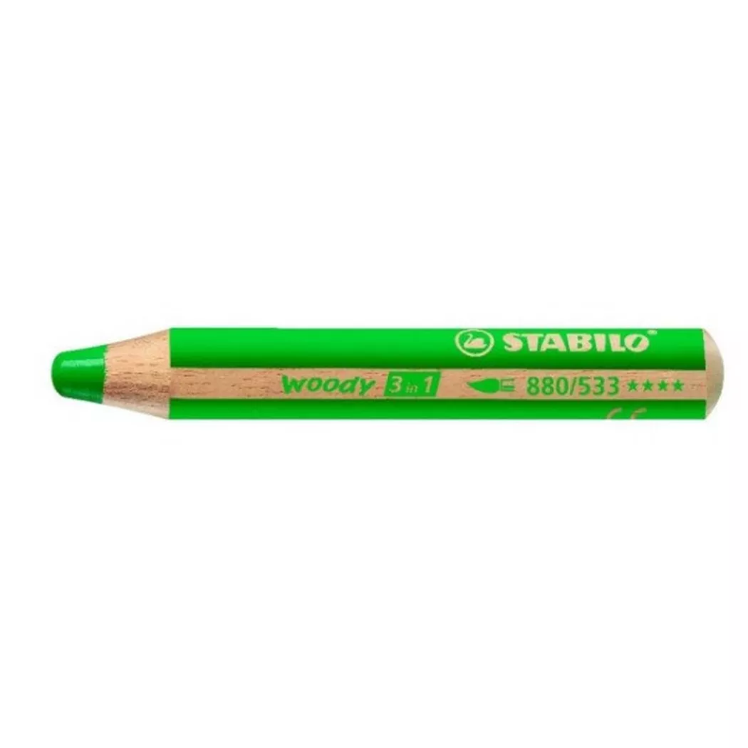 Stabilo Holzfarbstift woody 3 in 1 dunkelgrün