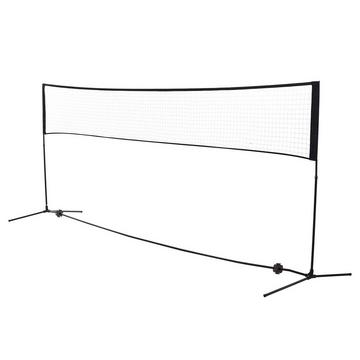 Badmintonnetz Volleyball- Und Tennis-Netz, Tragbar, 2 Höhen 94/158Cm, Pe, 400X60Cm