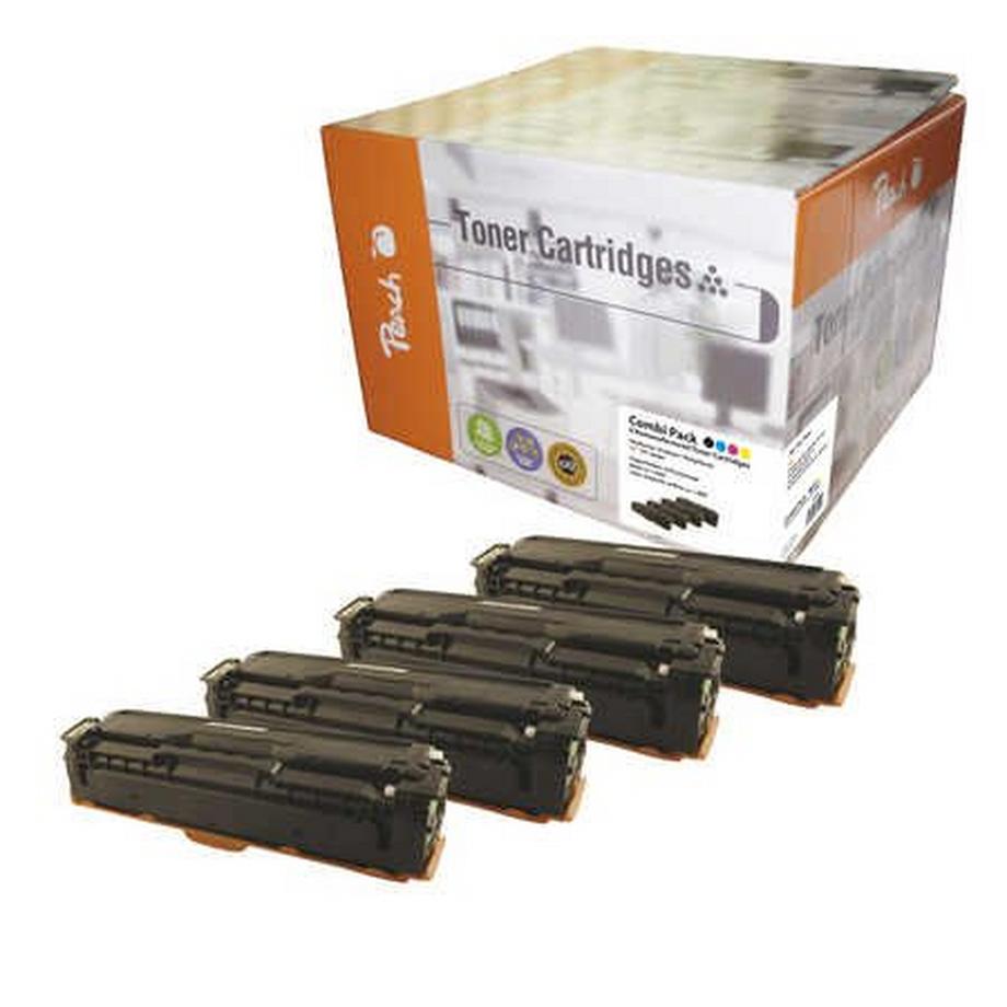 Peach  PT500 Cartouche de toner 4 pièce(s) Noir, Cyan, Magenta, Jaune 