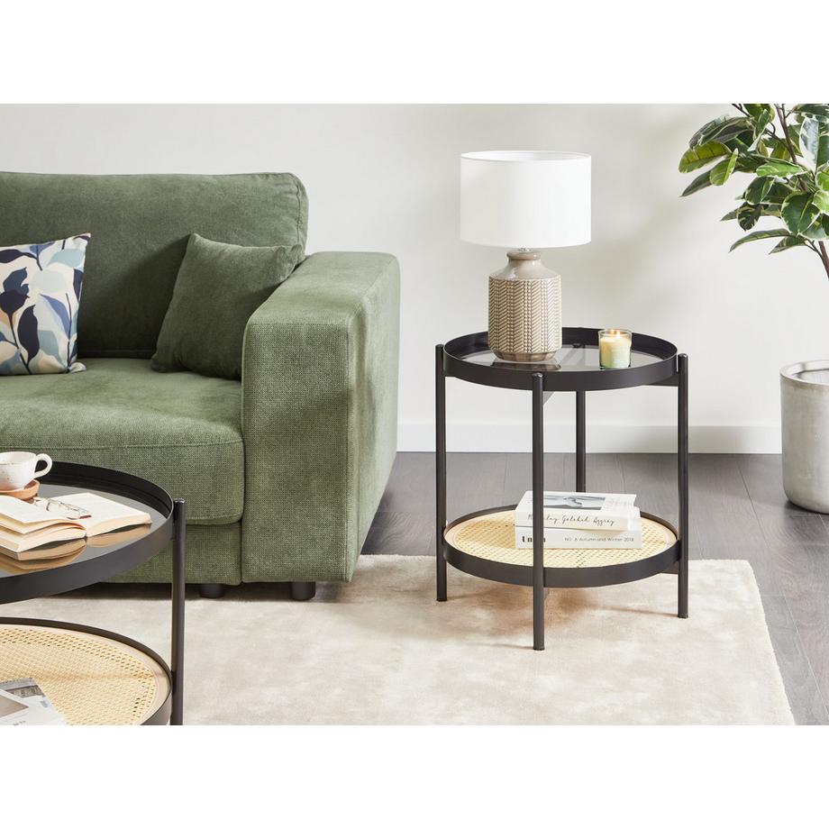 Beliani Table d'appoint en Métal  RENO  