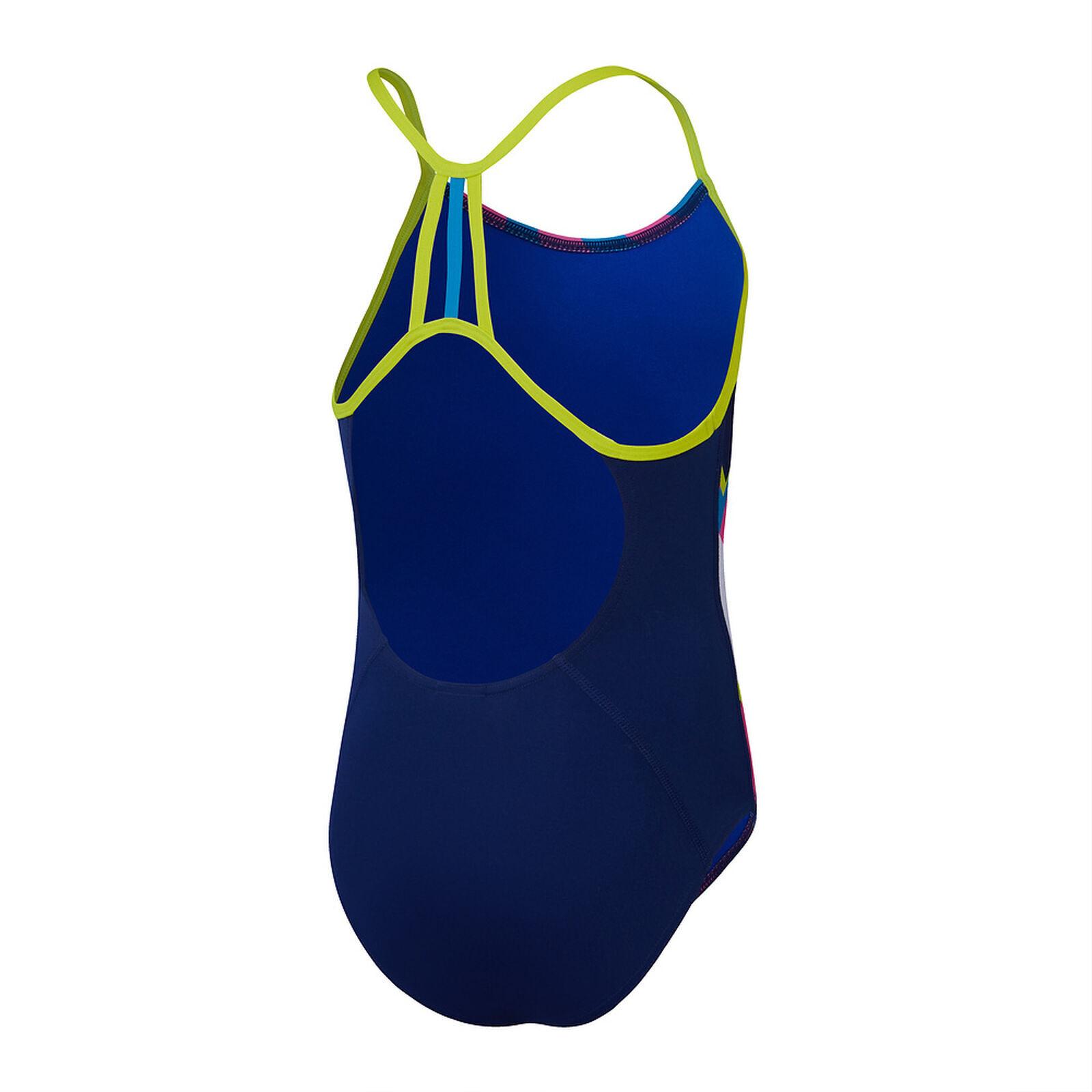 speedo  costume da bagno 1 pezzo per bambina placement lane line 