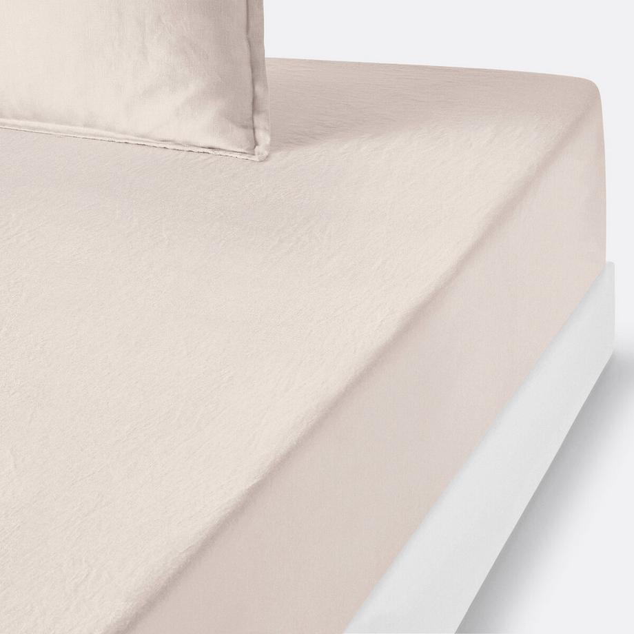 Fixleintuch Linot aus vorgewaschenem Leinen