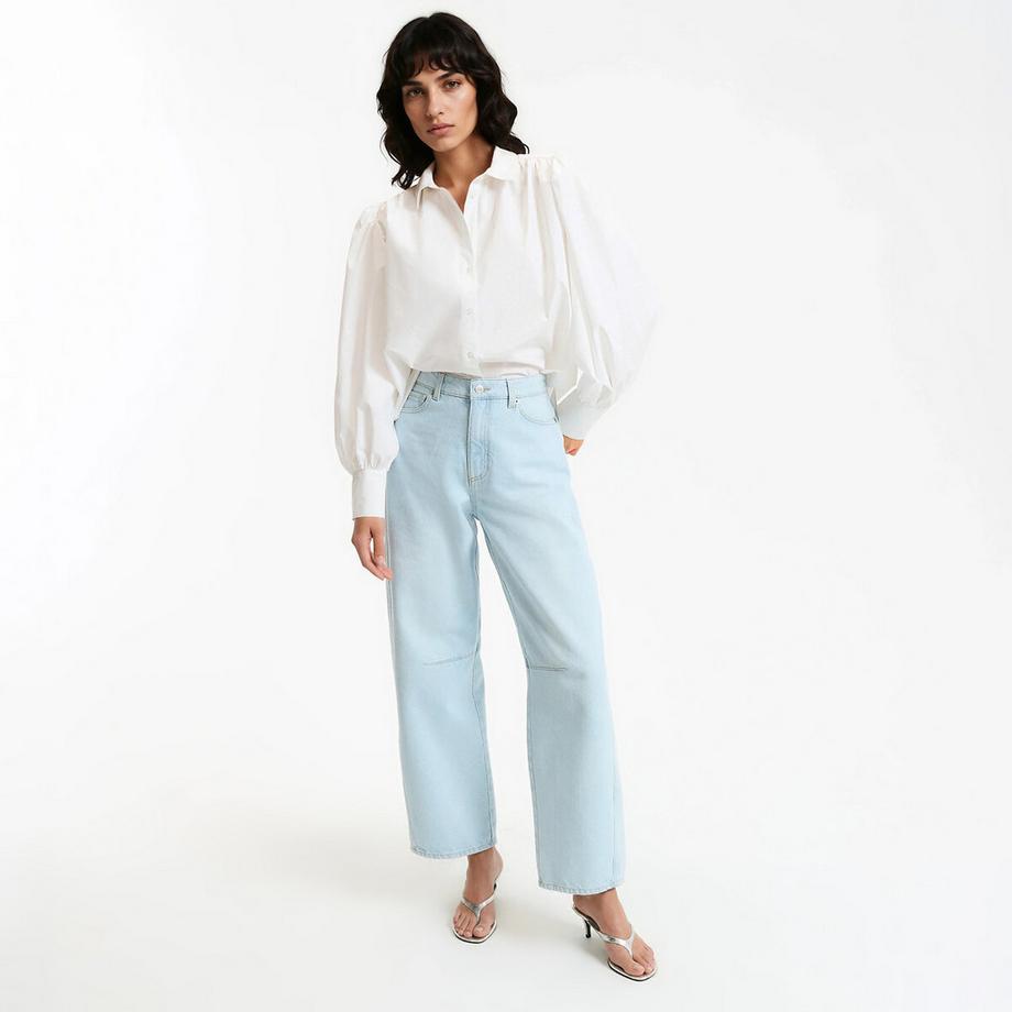 La Redoute Collections Hemd mit langen Puffärmeln  
