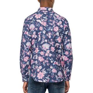 REPLAY Langarmhemd mit Blumenmuster  