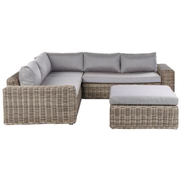 Salotto da giardino en Rattan sintetico Scandinavo PALERMO