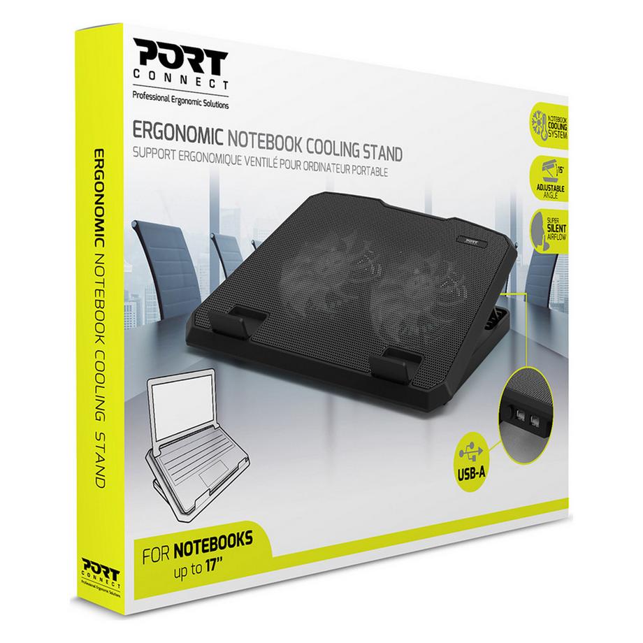 Port  Support pour PC Portable 17'' Ventilé 