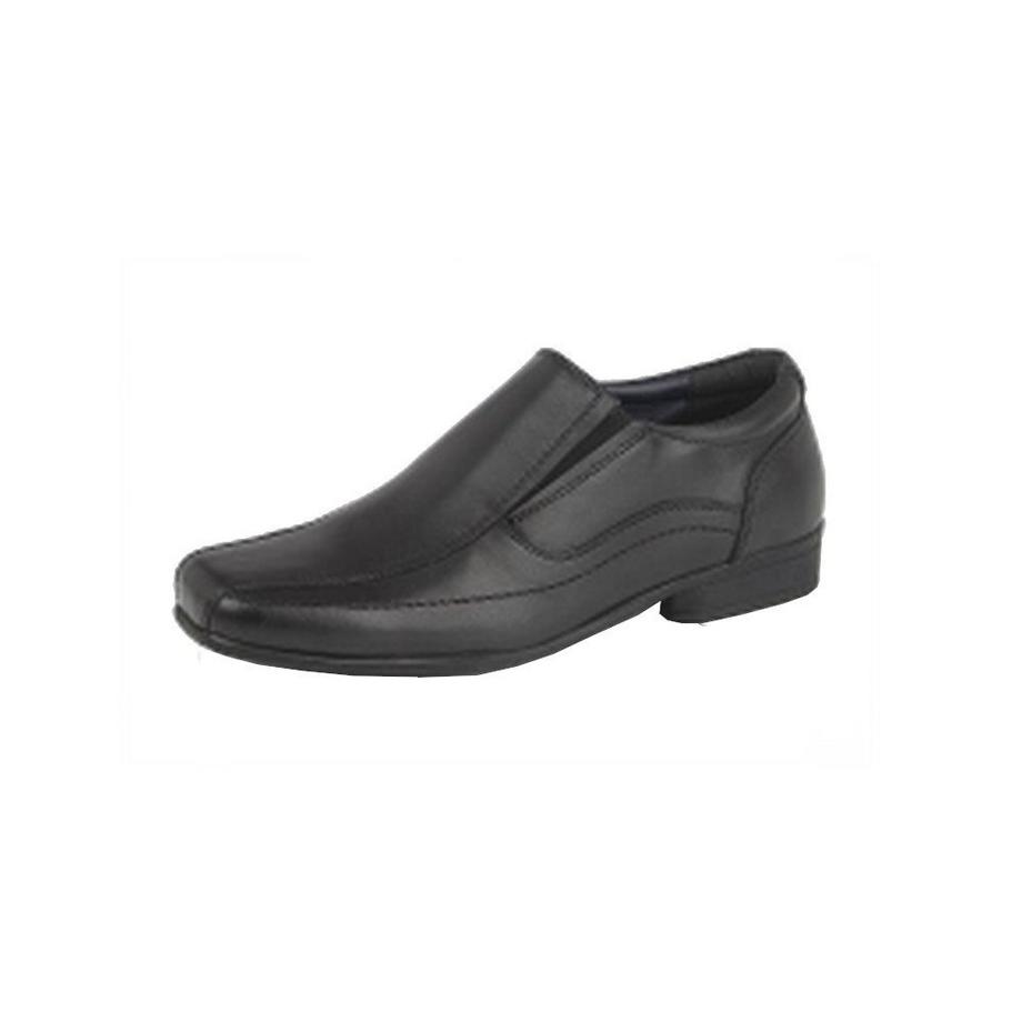 Roamers Chaussures d'uniforme scolaire Twin Gusset en cuir  