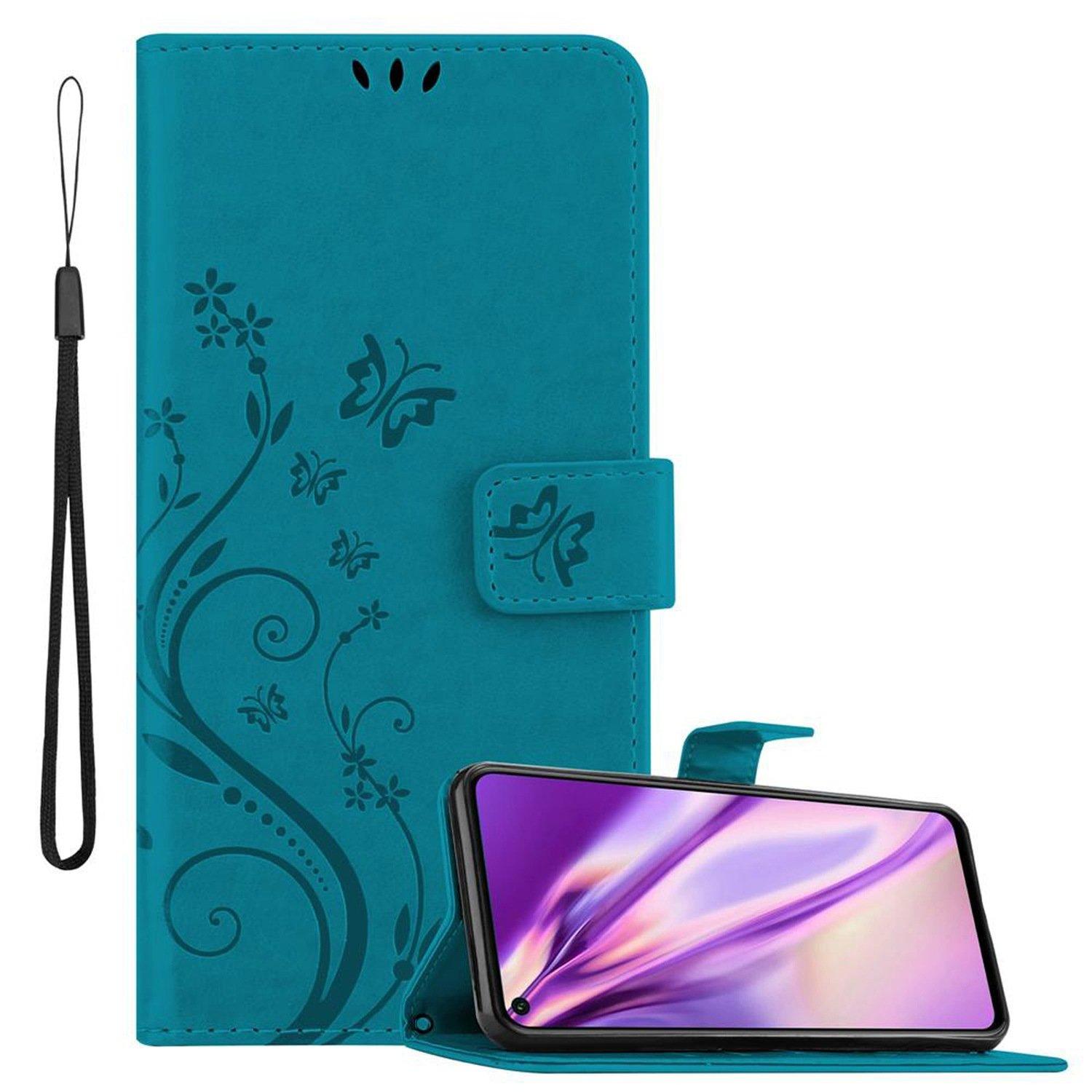 Cadorabo  Hülle für Honor 20  20S  Huawei NOVA 5T Blumen Design Magnetverschluss 