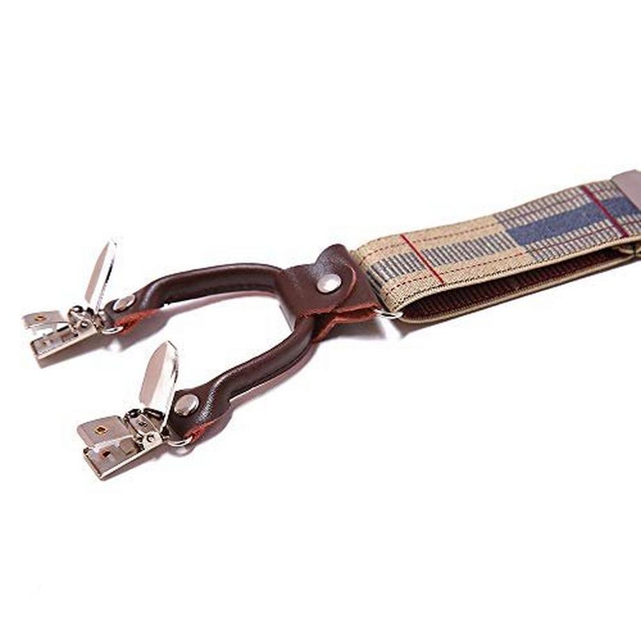 Only-bags.store Heavy Duty Y-Back Verstellbare elastische Hosenträger mit 6 Clips  