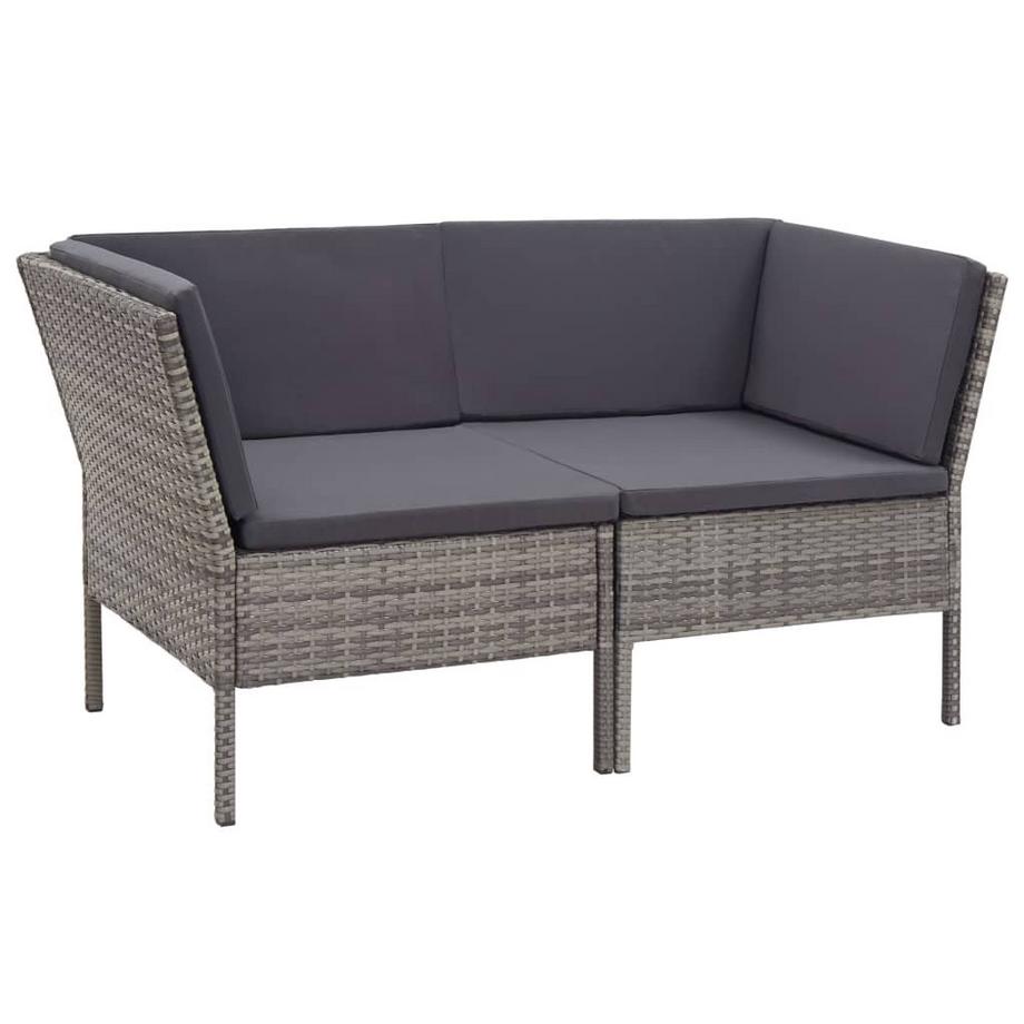 VidaXL Salon de jardin rotin synthétique  