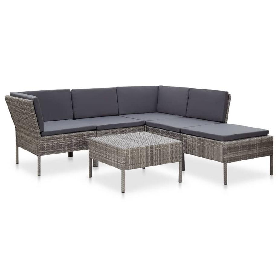 set salotto da giardino Polirattan