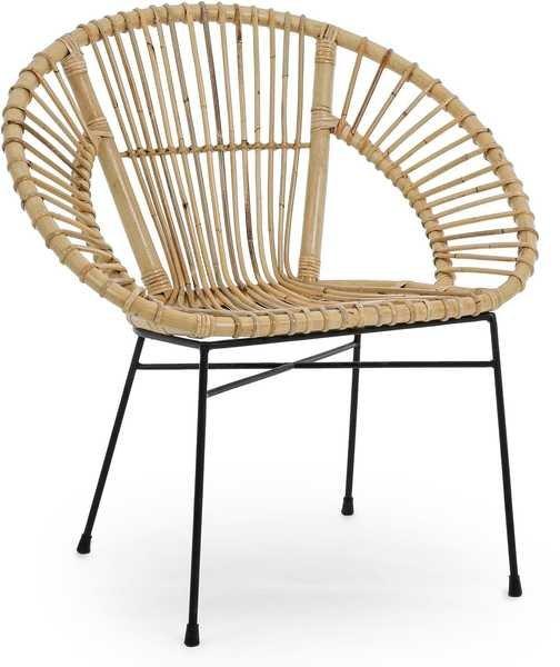 mutoni Fauteuil de jardin Tolima naturel  