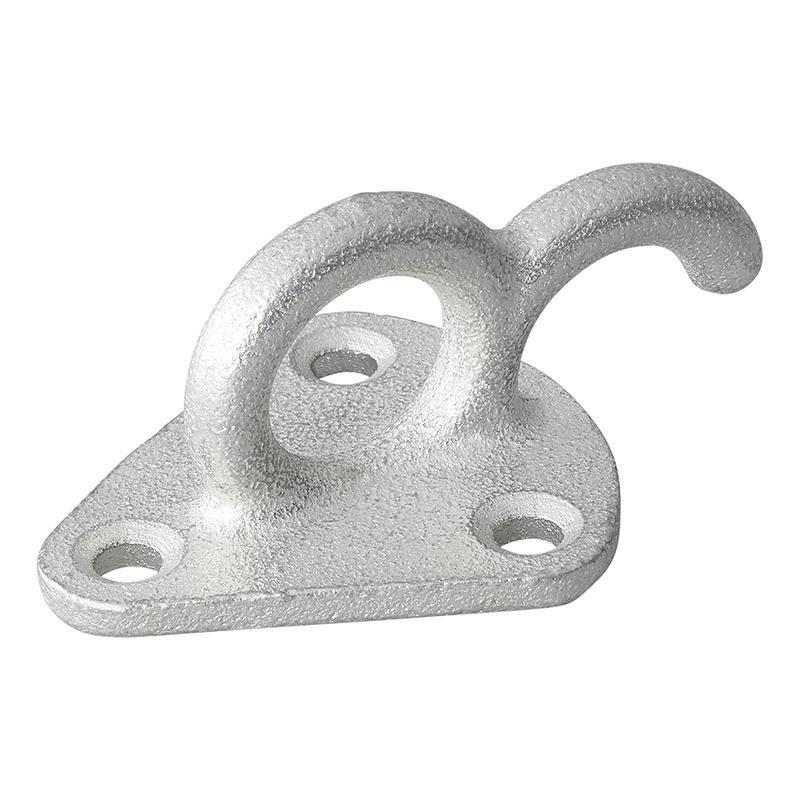 Pricenet Crochet de corde en métal avec œillet 70x45mm 5 pièces sous blister  