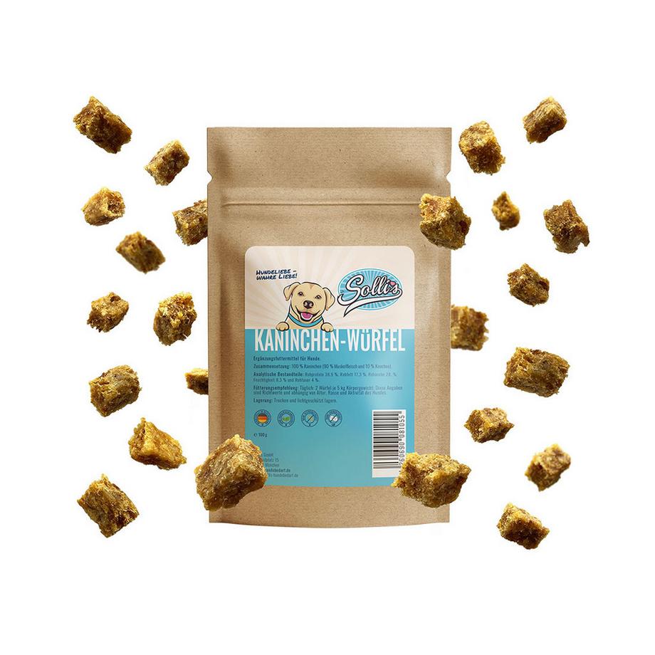 Sollis  Mini-cubes de viande de lapin 