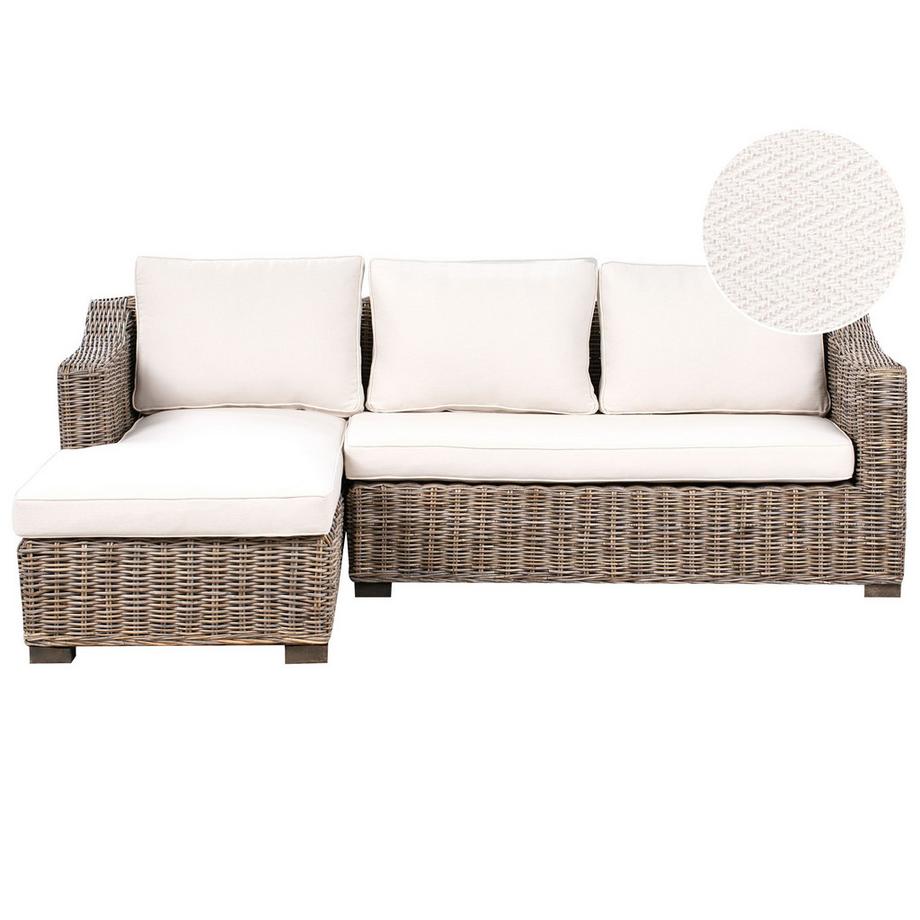 Ecksofa aus Rattan Mediterran VALLETRI