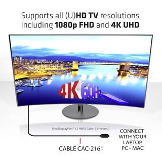 Club3D  Club 3D Mini DisplayPort 1.2 HBR2 - Kabel - DigitalDisplayVideo 