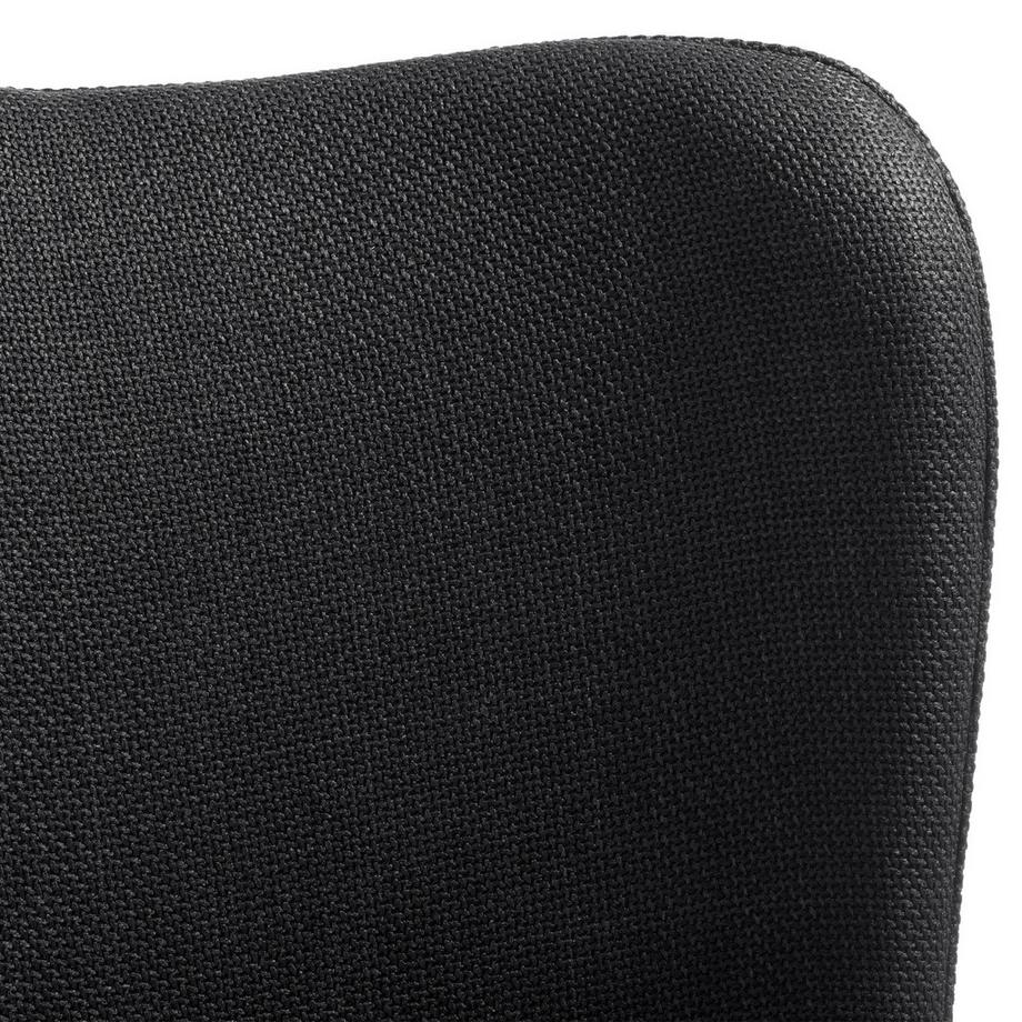 Tectake Chaise rembourrée TESSA forme ergonomique avec dossier haut  
