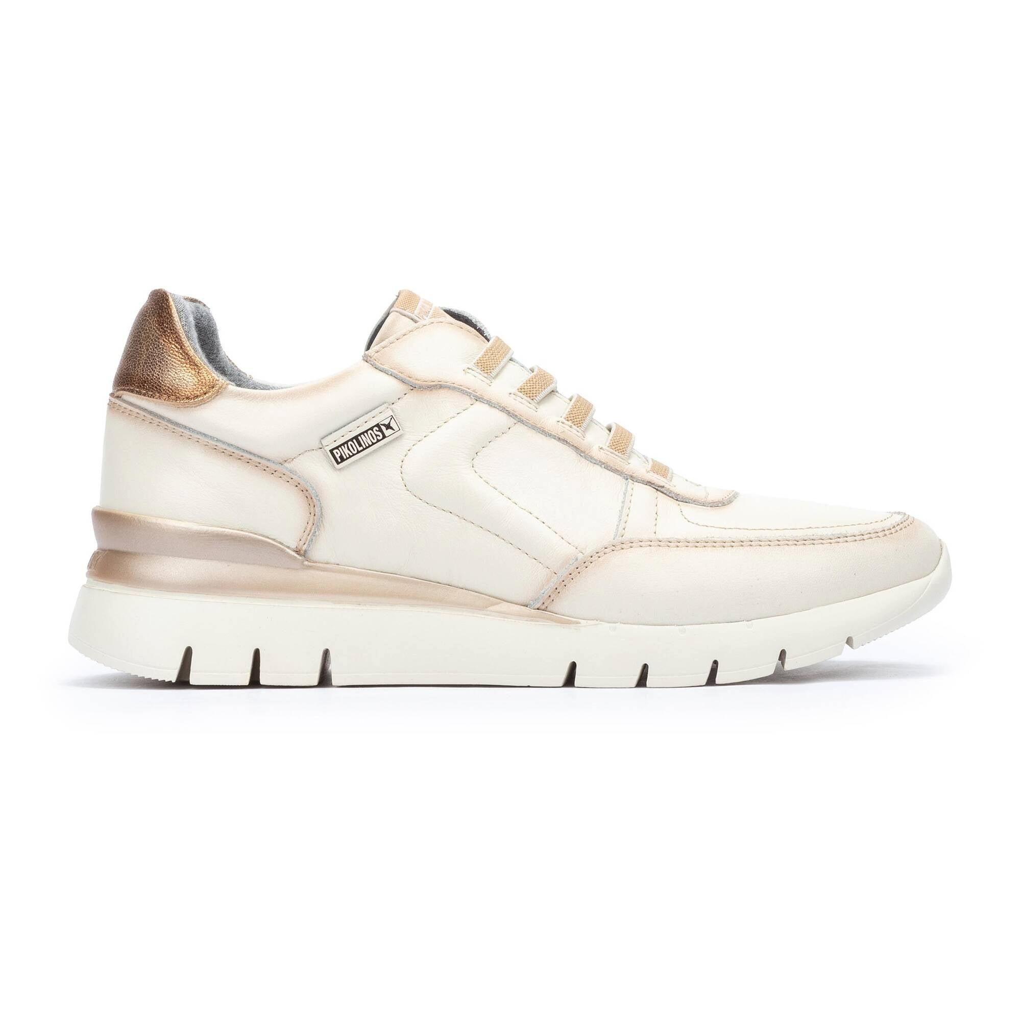 Image of Cantabria - Leder Sneakers Damen Offwhite 35