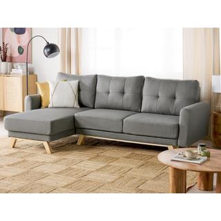 Beliani Ecksofa aus Polyester Skandinavisch SIRO  