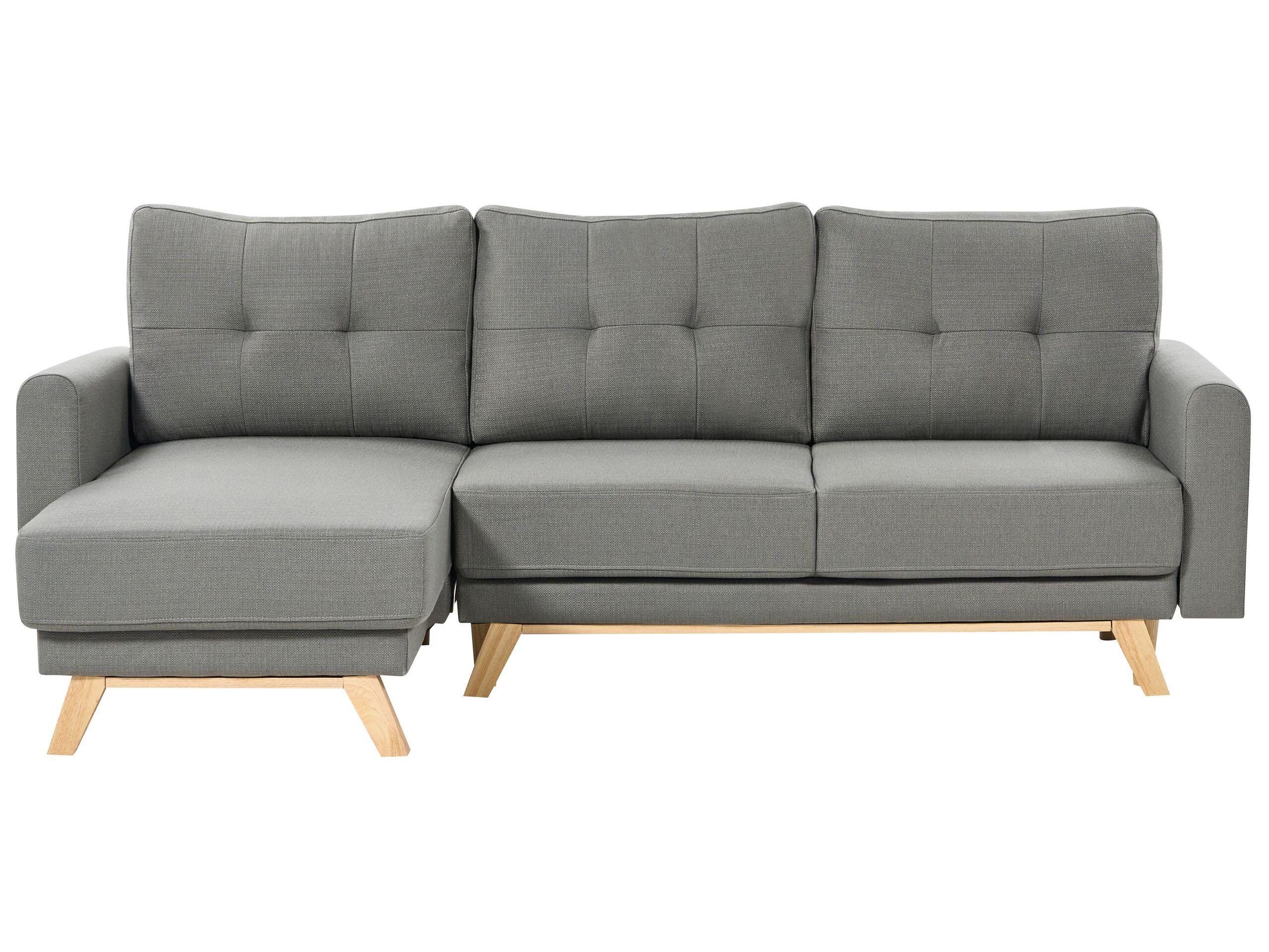 Beliani Ecksofa aus Polyester Skandinavisch SIRO  