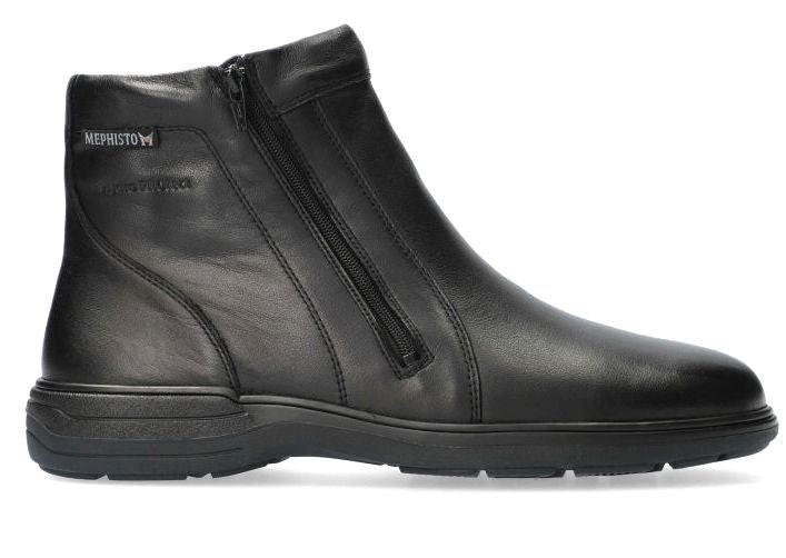 Image of Dan - Leder Stiefelette Herren Schwarz 40.5