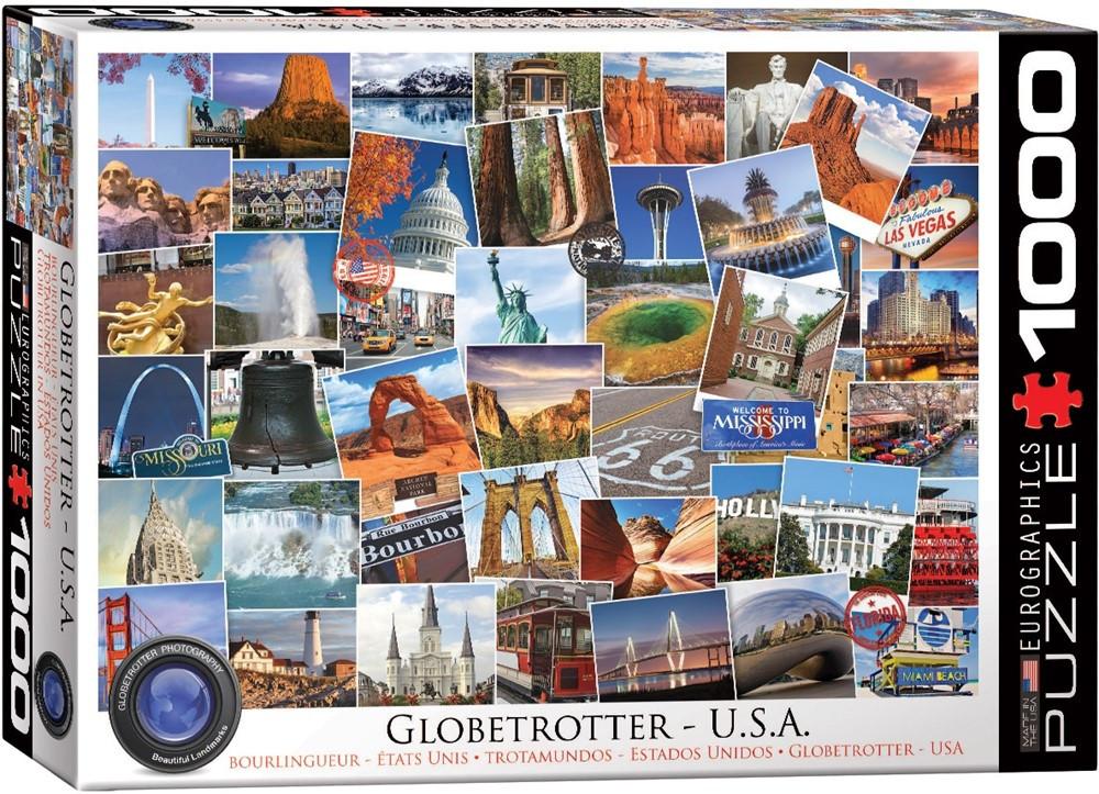 Eurographics  puzzle Globetter USA 1000 Teile 