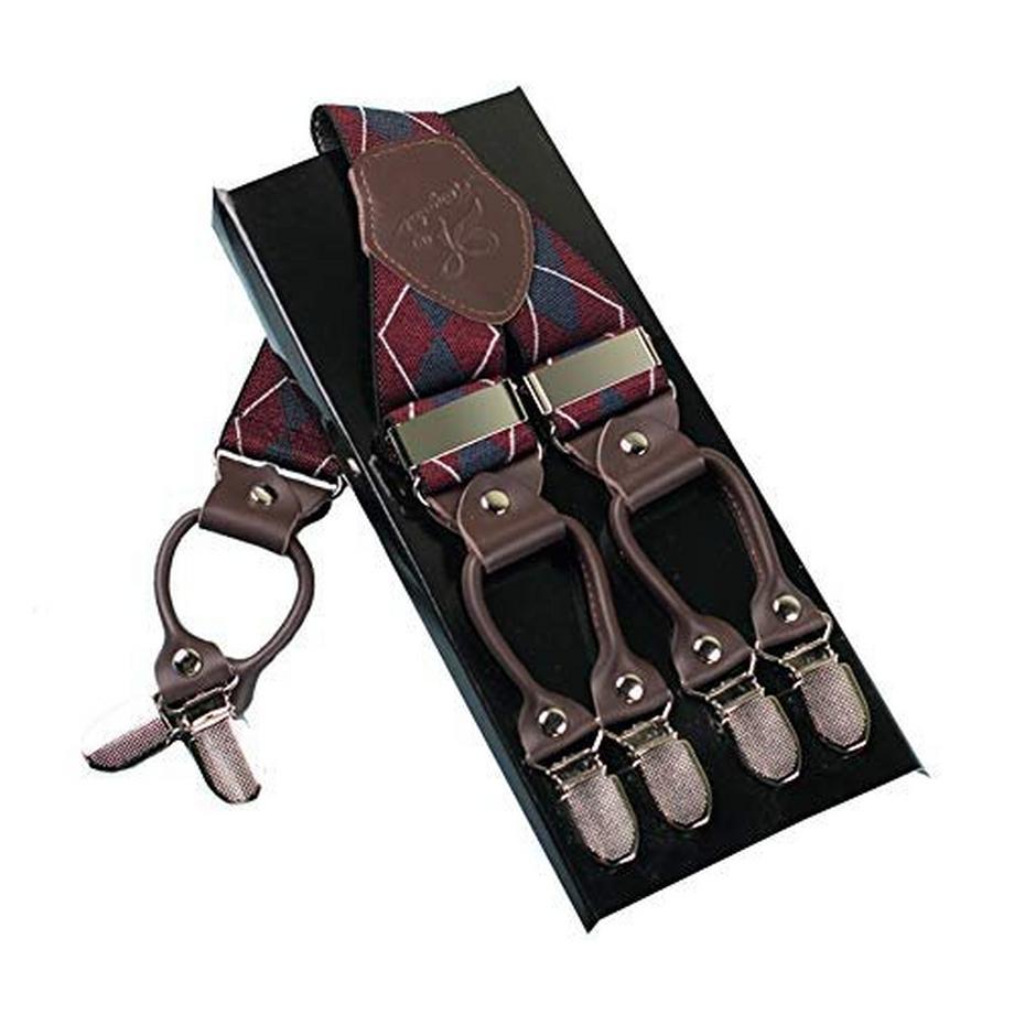 Only-bags.store Heavy Duty 6 Clips Y Rücken Verstellbare Hosenträger  