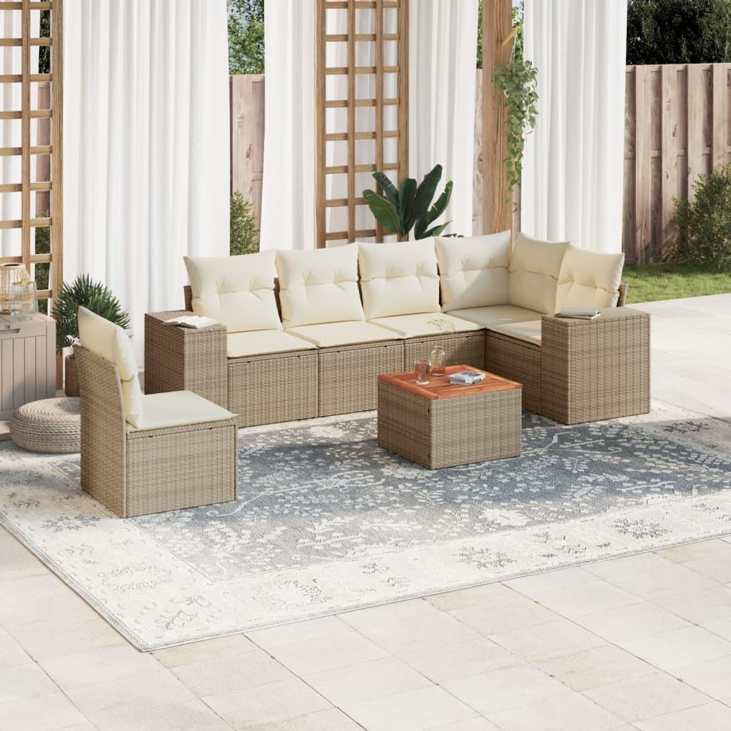 VidaXL set divano da giardino Polirattan  