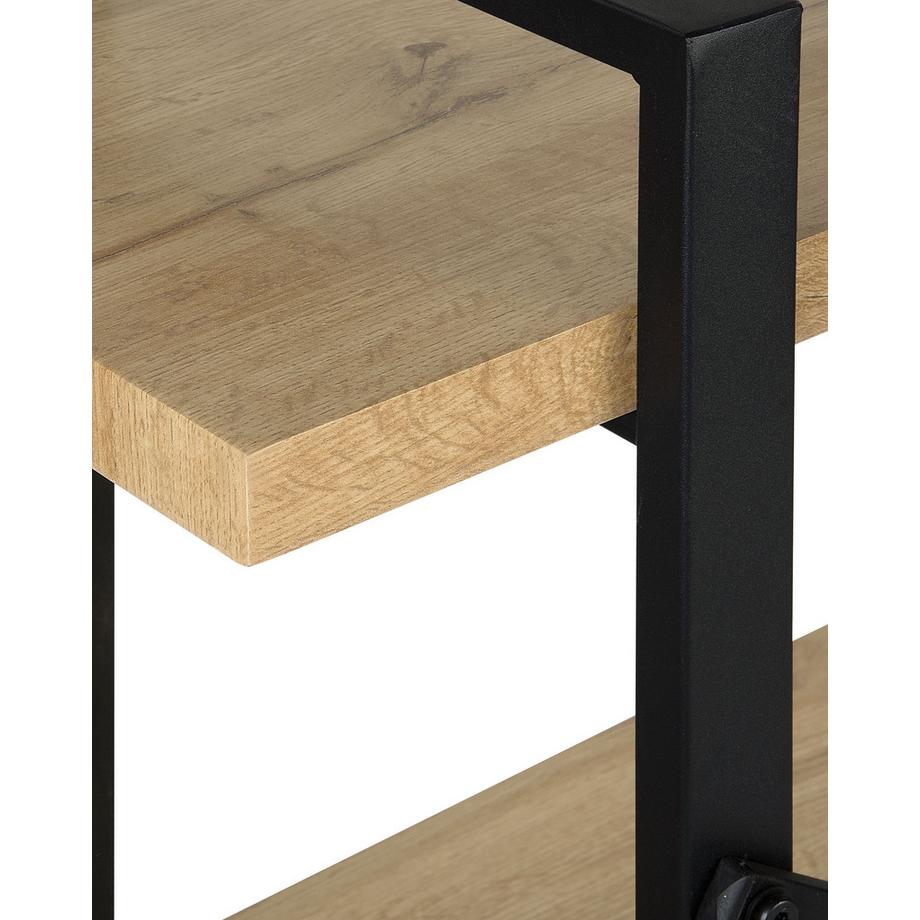 Beliani Regal mit 3 Ebenen aus MDF-Platte Industriell TIMBER  