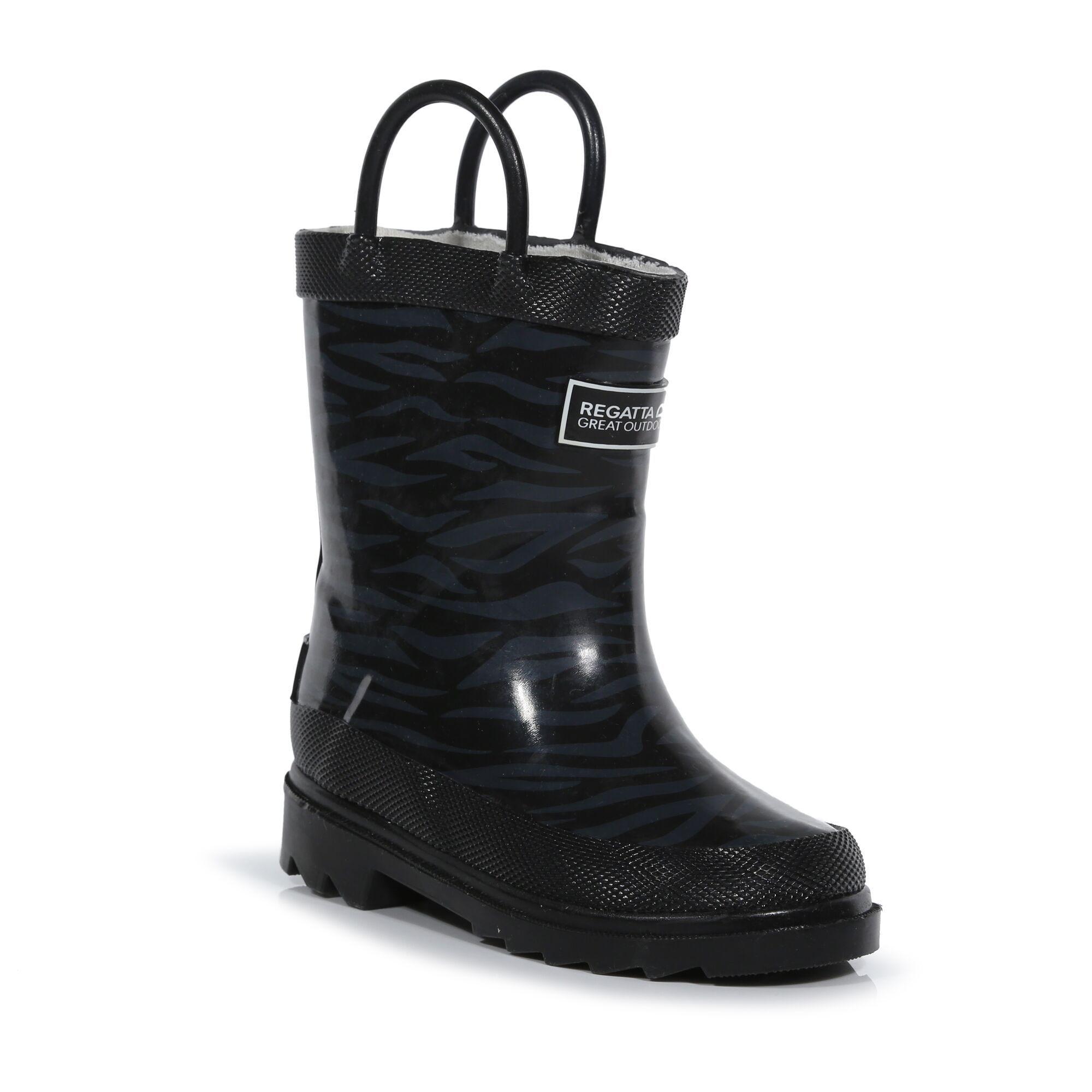 Image of Great Outdoors Gummistiefel Minnow Mit Muster Unisex Schwarz 27