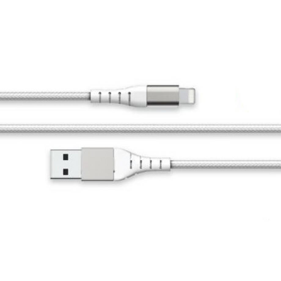 Kabel USB A/Lightning 2m - 2.4A Blanc