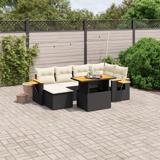 VidaXL set divano da giardino Polirattan  