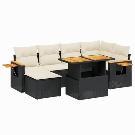 VidaXL set divano da giardino Polirattan  