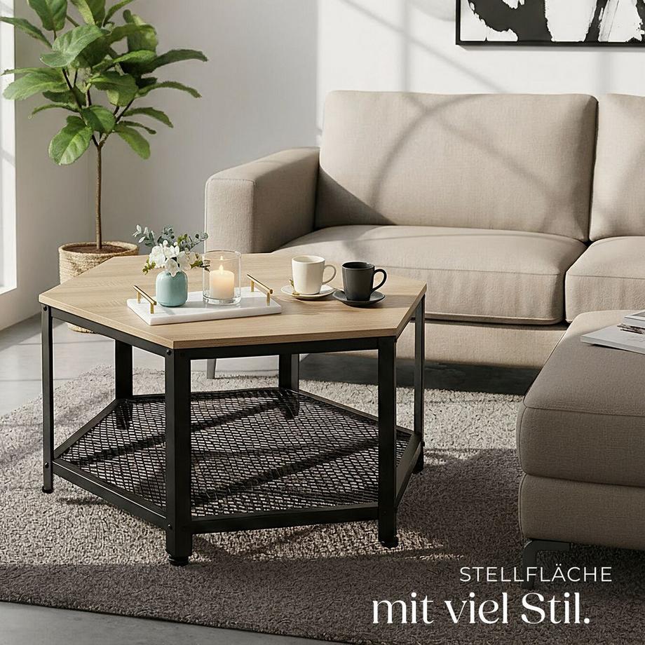 Tectake Tavolino da salotto Norwich stile industriale  