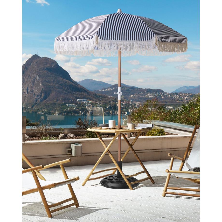 Beliani Parasol de jardin en Tissu MONDELLO  