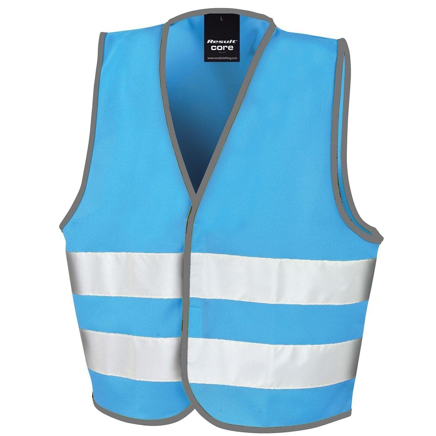 Image of Core Hi Vis Sicherheitsweste Unisex Himmelblau 10-12A