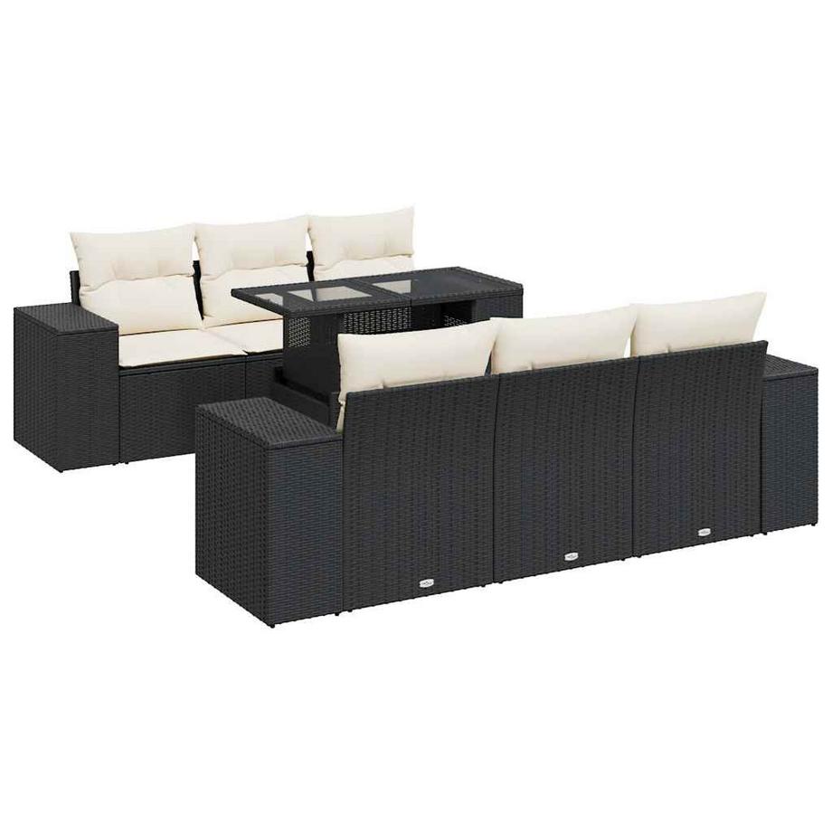 set di divani da giardino Polirattan