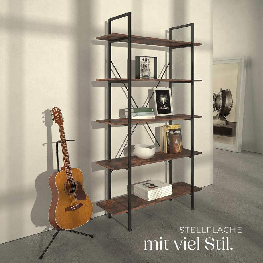 Tectake Étagère GLASGOW style industriel  