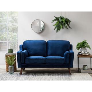 Beliani 2 Sitzer Sofa aus Samtstoff Modern LOKKA  